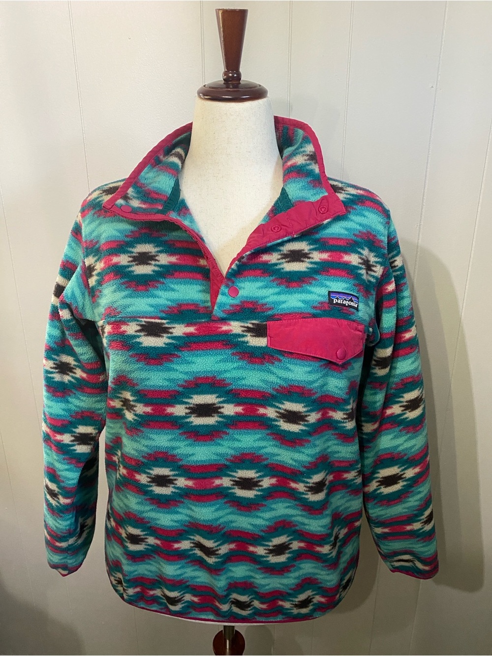 Patagonia Synchilla Snap-T Fleece Aztec Southwest Teal